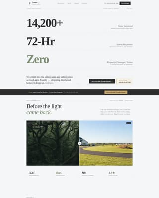 Canopy - Editorial Treeservice Landing Page Template