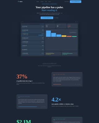 Metric - Powerful Pipeline Landing Page Template