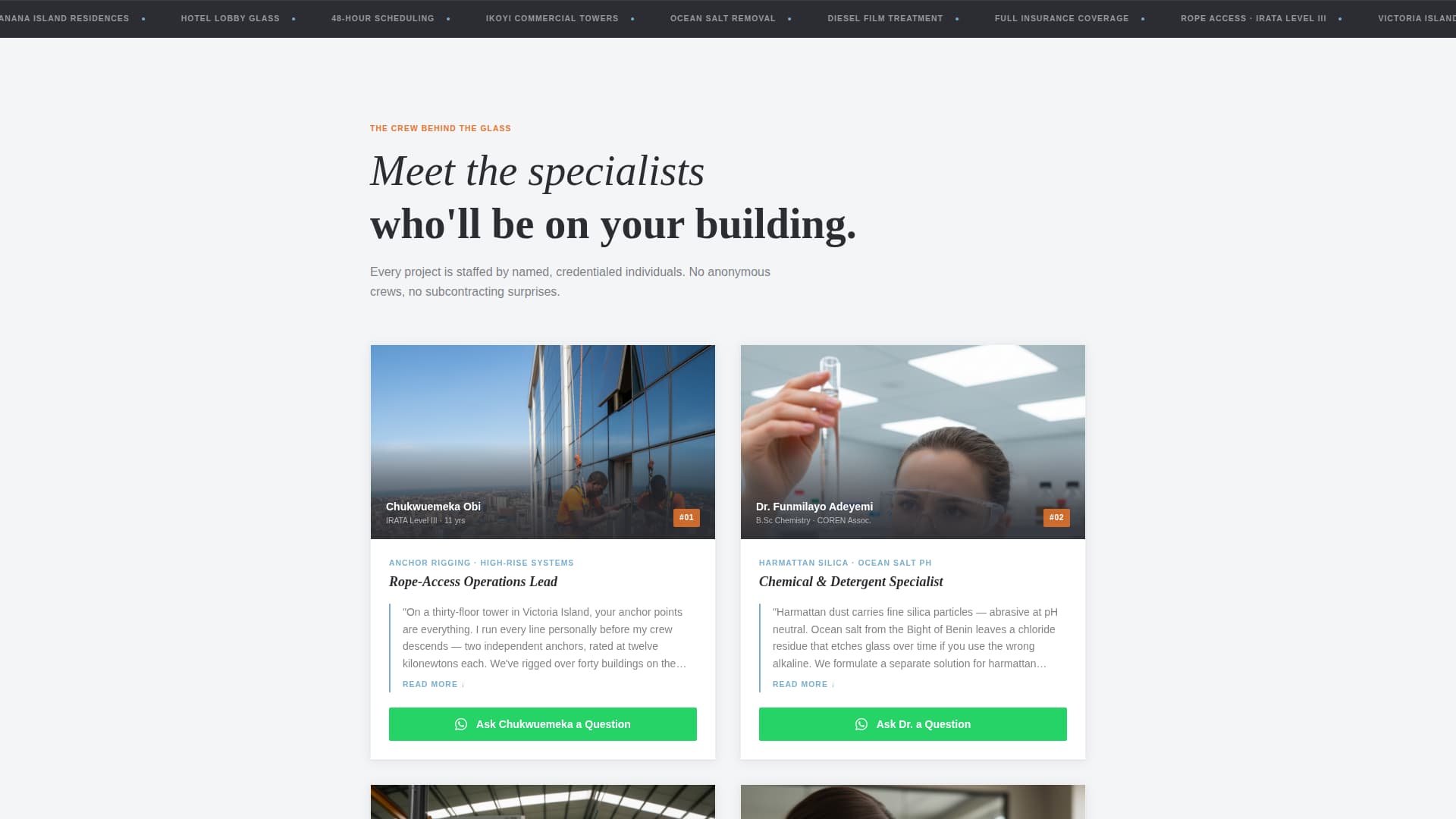 Squeegee - Spotless Facadecleaning Landing Page Template