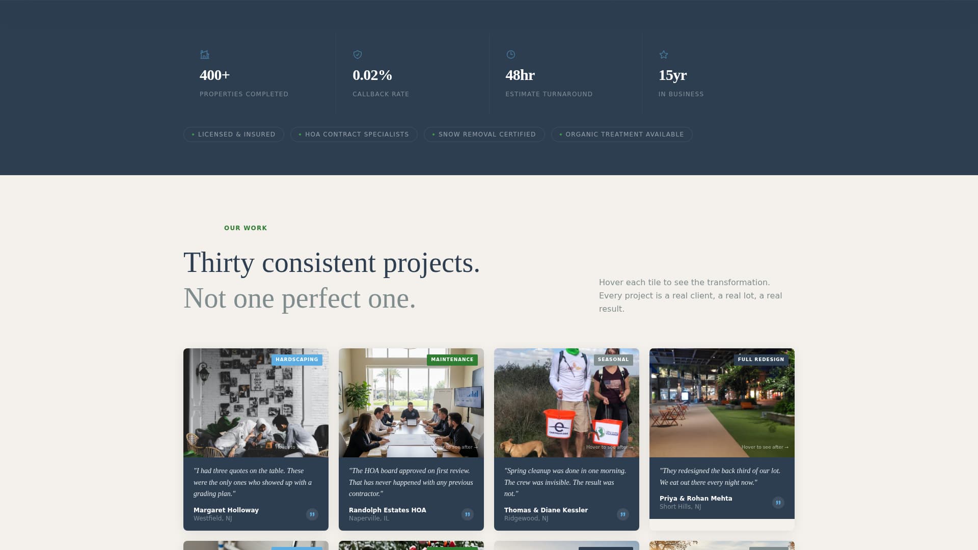 Groundskeep - Authoritative Landscaper Landing Page Template