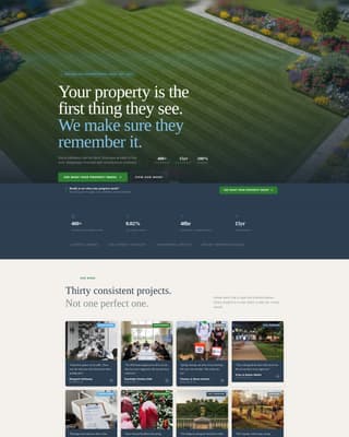 Groundskeep - Authoritative Landscaper Landing Page Template