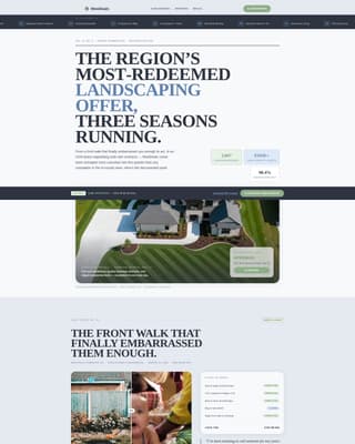 Mow - Precision Landscaper Landing Page Template