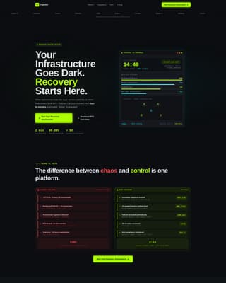 Failover - Resilient Recovery Landing Page Template