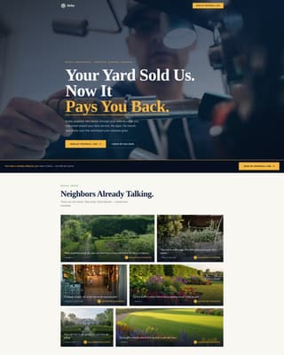Refer - Rewarding Landscaper Landing Page Template