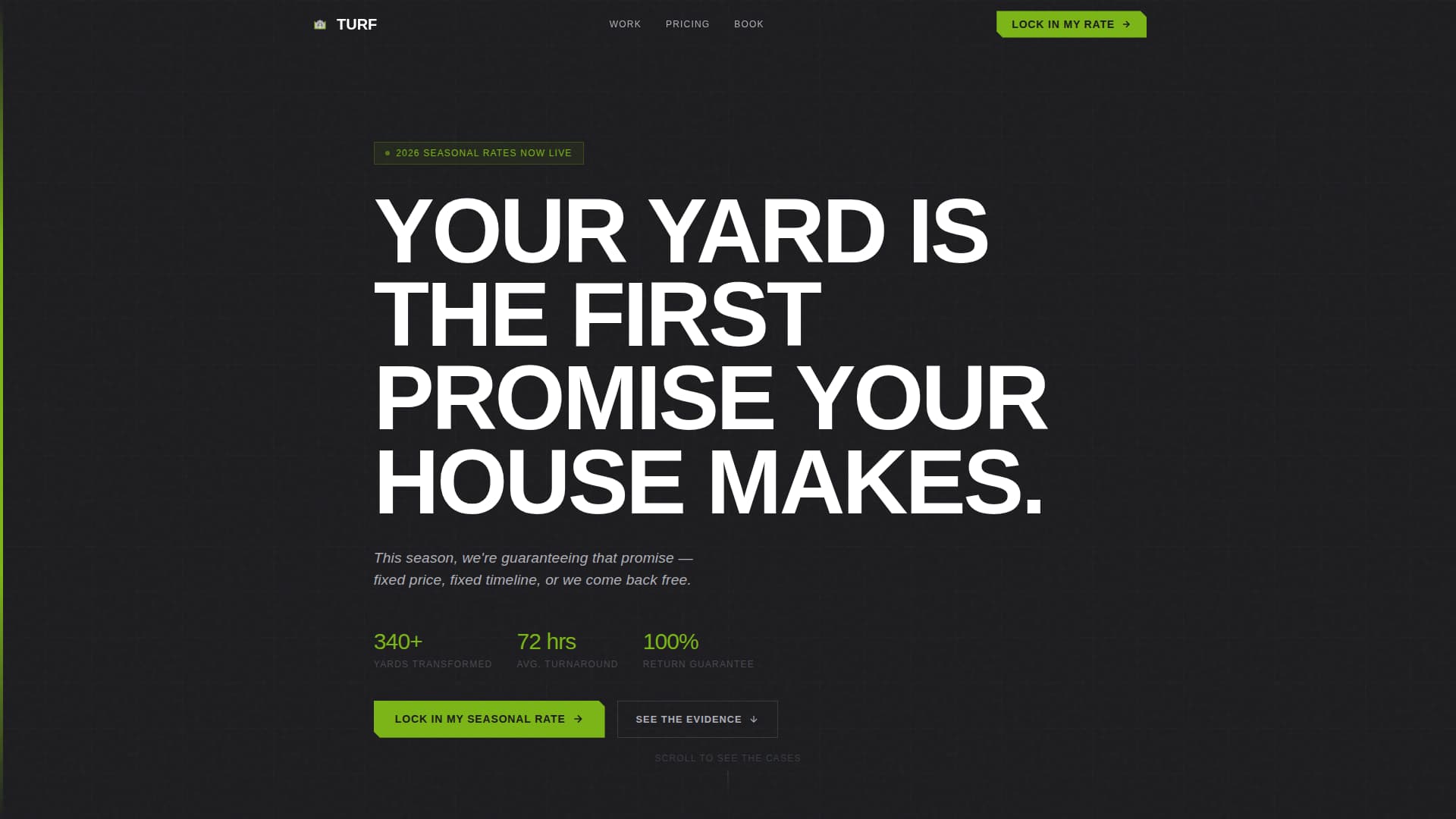 Landscaper Marketing Pricing Website Template