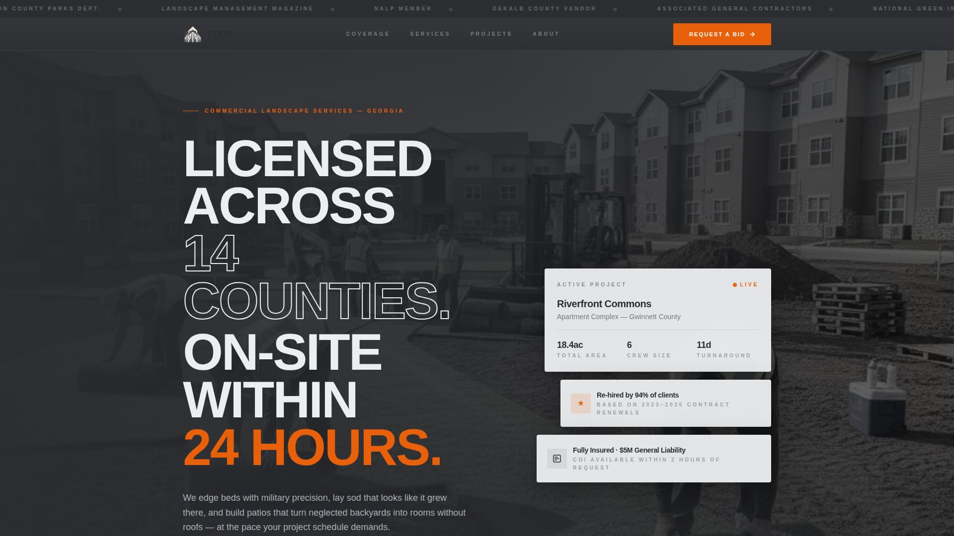 Landscaper Professional Website Template