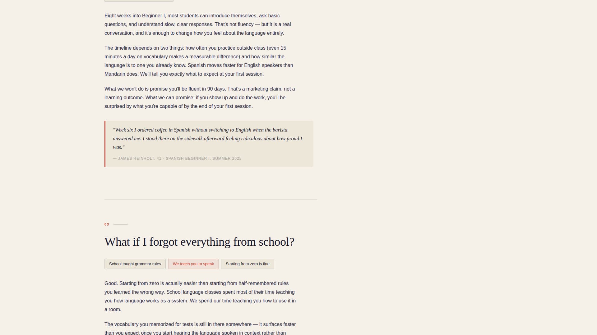 Fluent - Persuasive Languageschool Landing Page Template