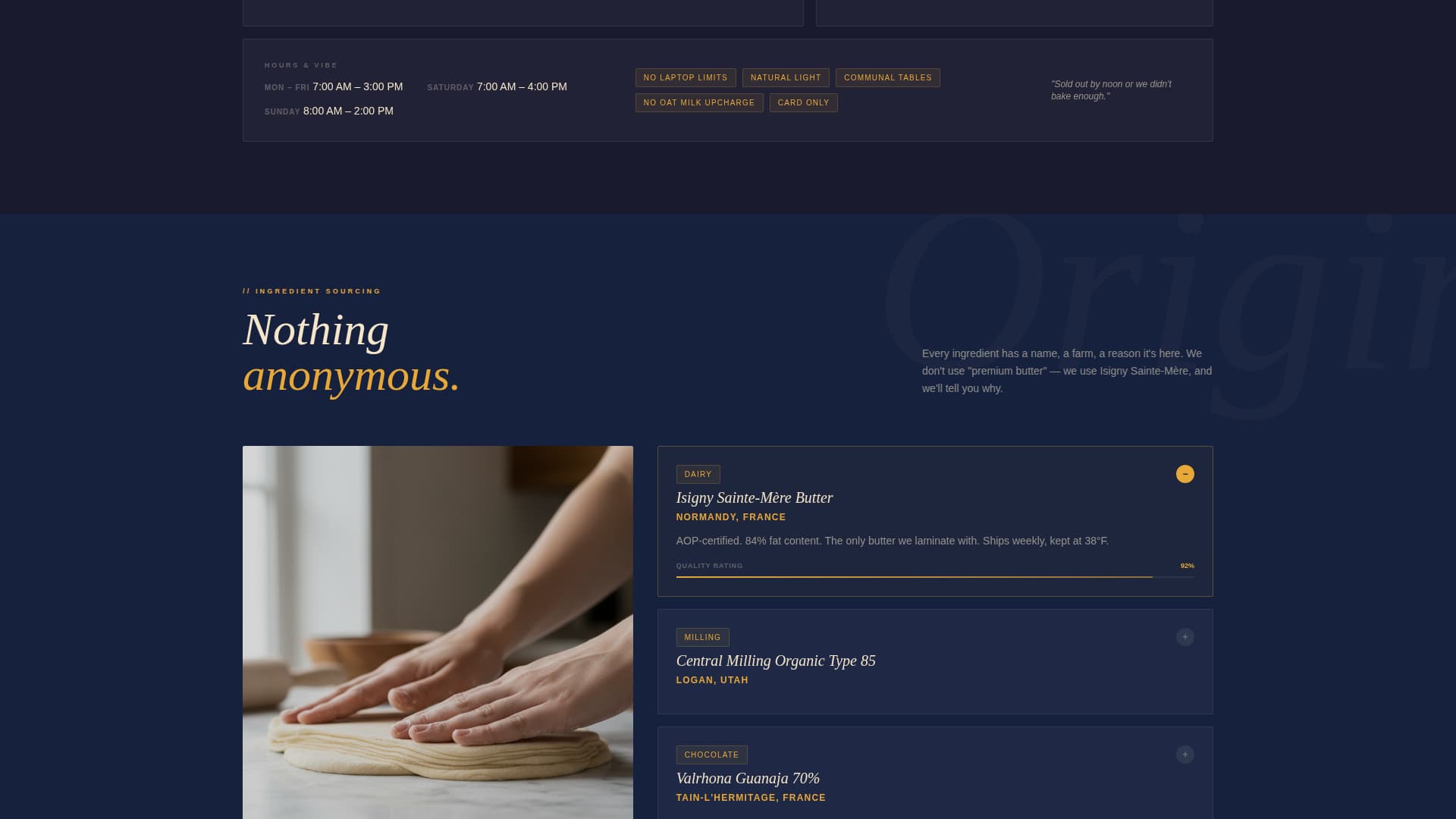 Rise - Dynamic Bakery Landing Page Template