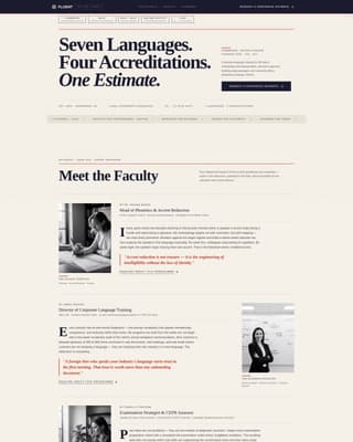 Language School Marketing Directory Website Template