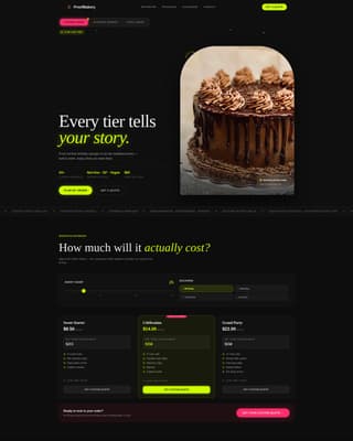 Proof - Interactive Bakery Landing Page Template