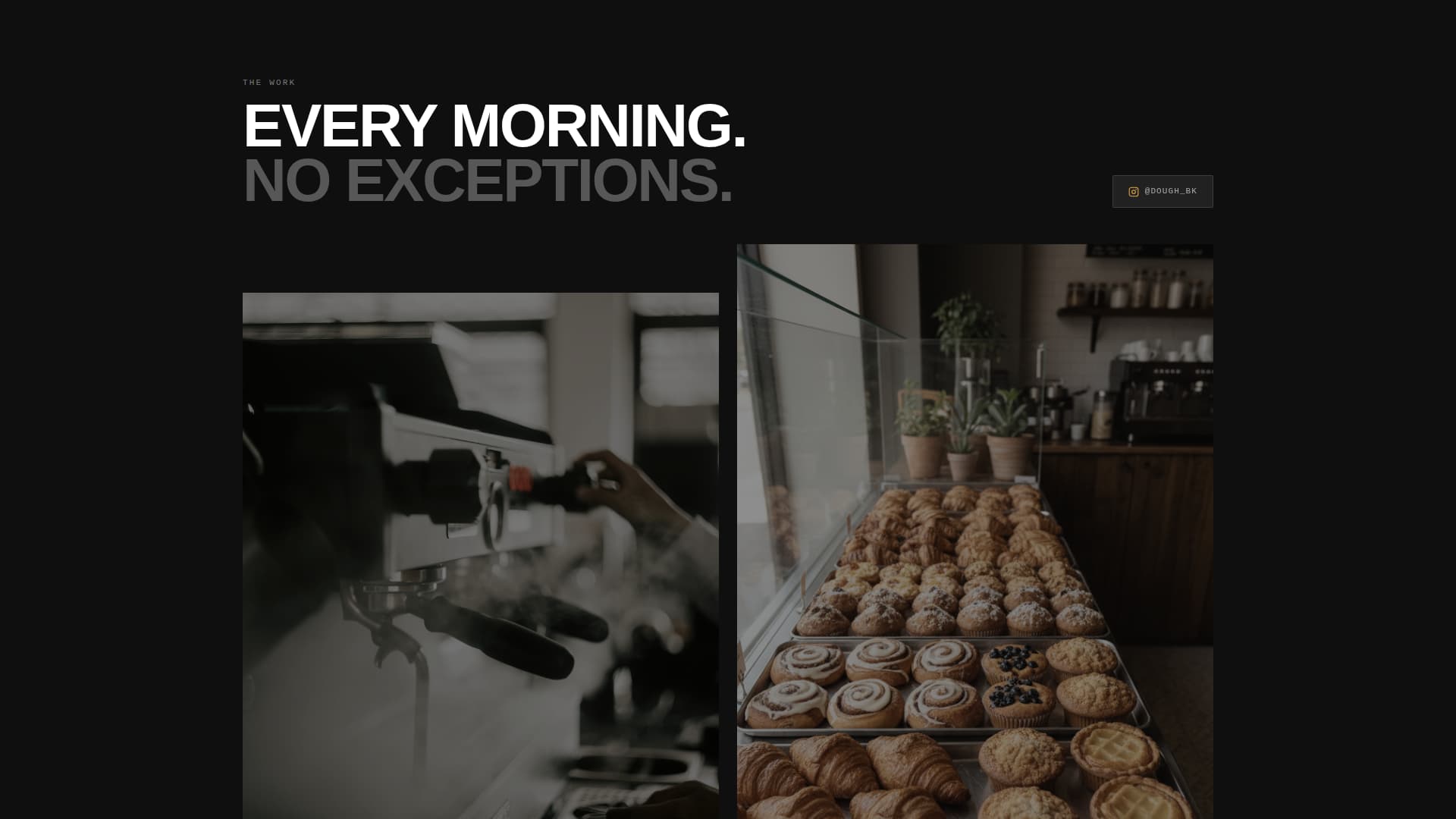 Dough - Bold Bakery Landing Page Template