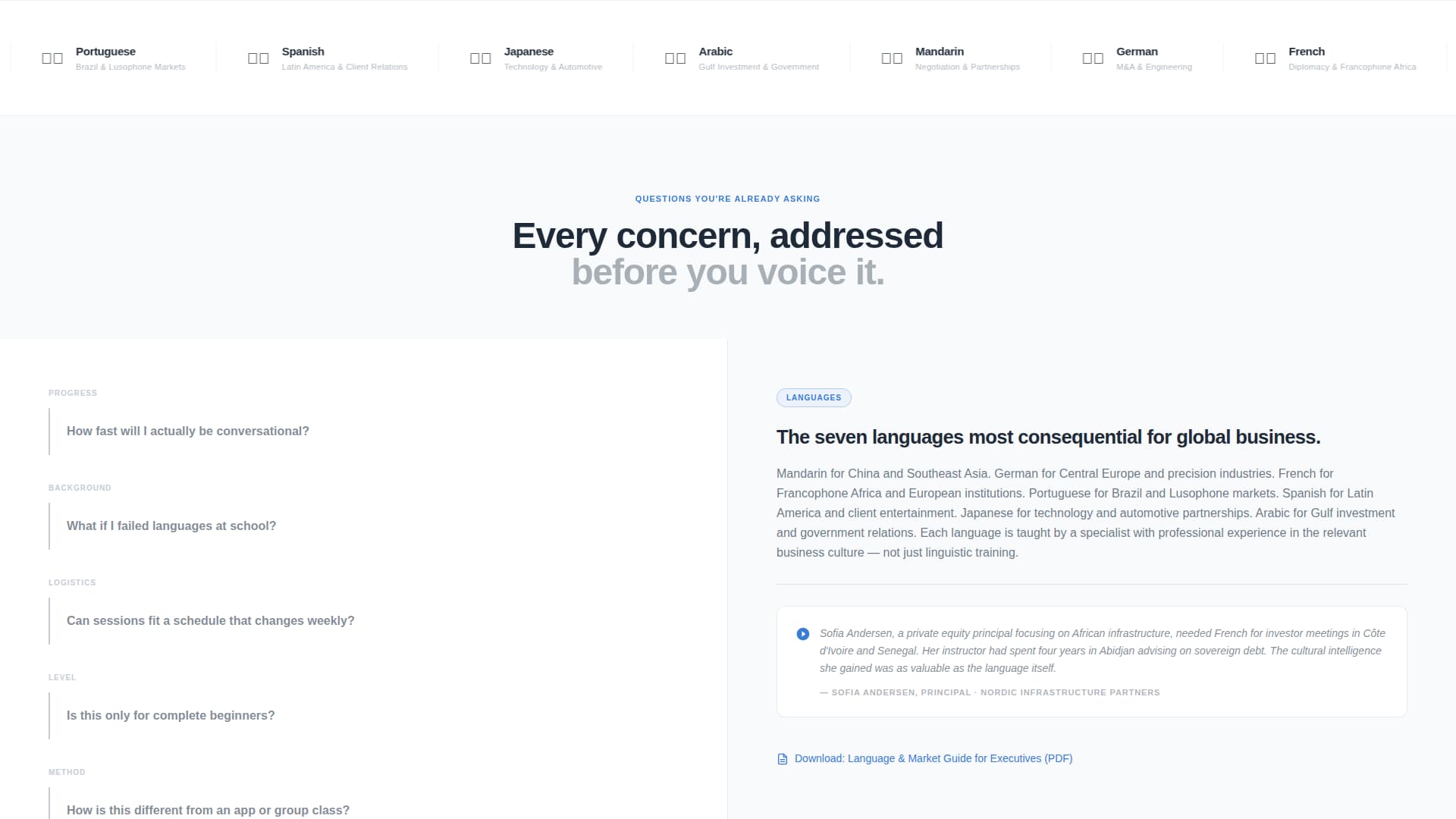 Language Teacher Booking Website Template
