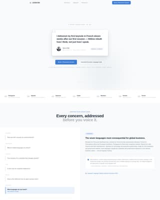 Language Teacher Booking Website Template