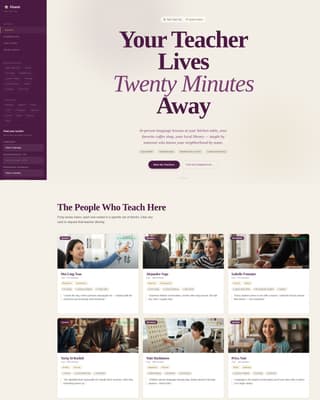 Language Teacher Professional Website Template