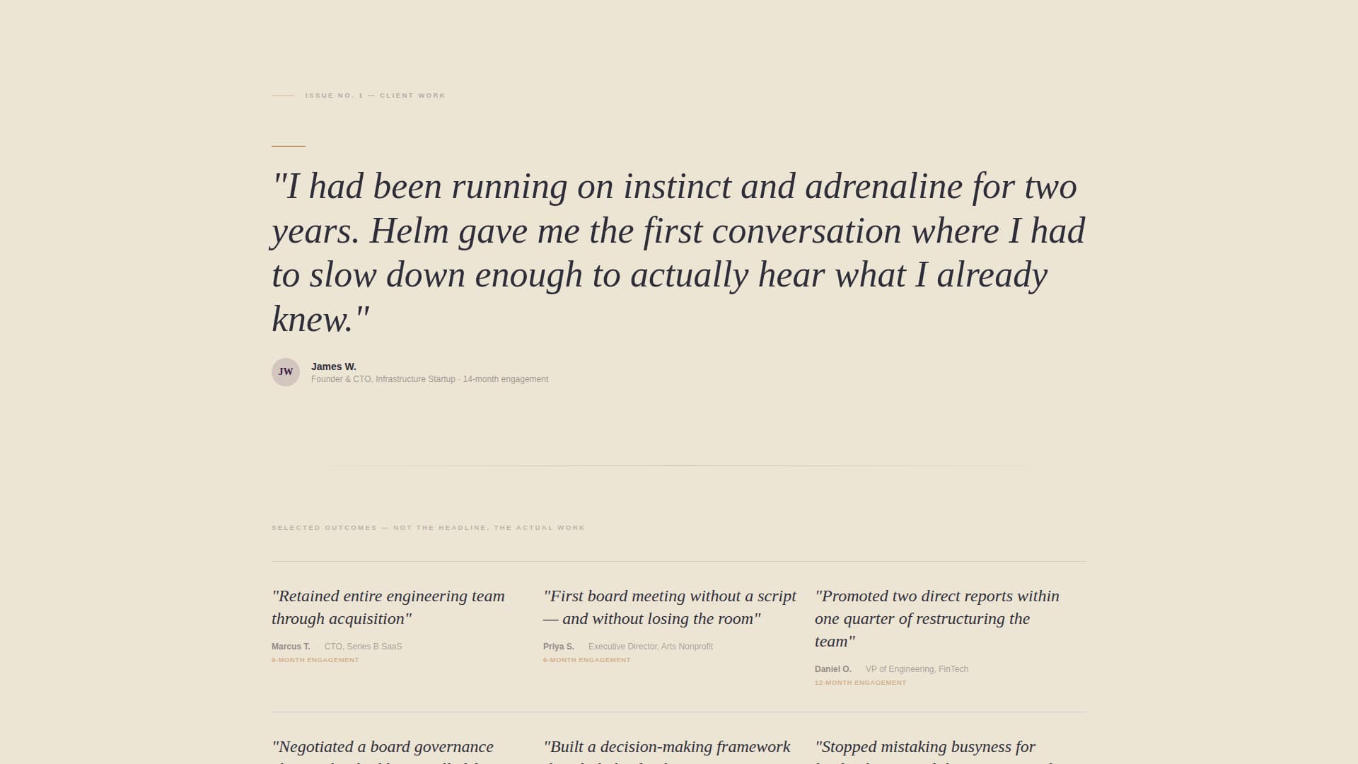 Helm - Authoritative Leadershipdevelopment Landing Page Template