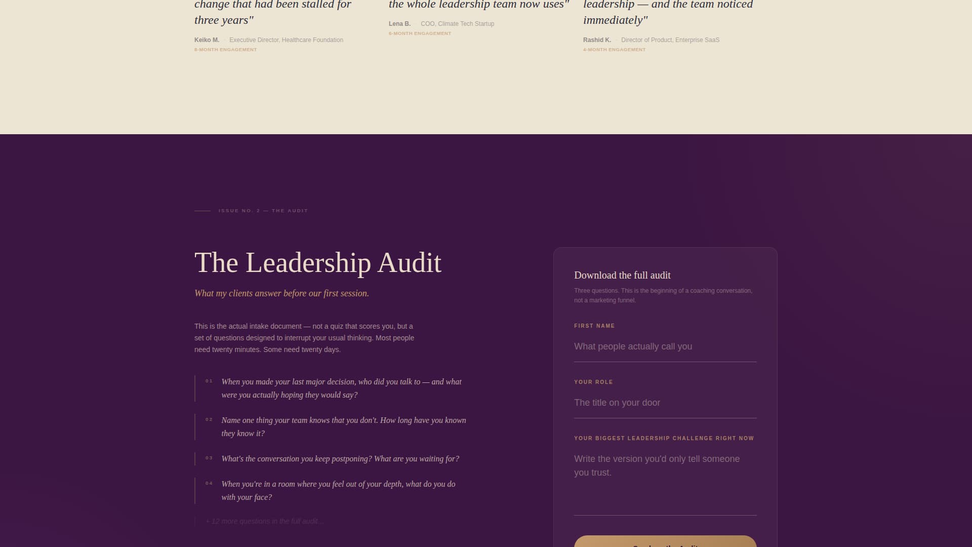Helm - Authoritative Leadershipdevelopment Landing Page Template