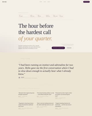 Helm - Authoritative Leadershipdevelopment Landing Page Template