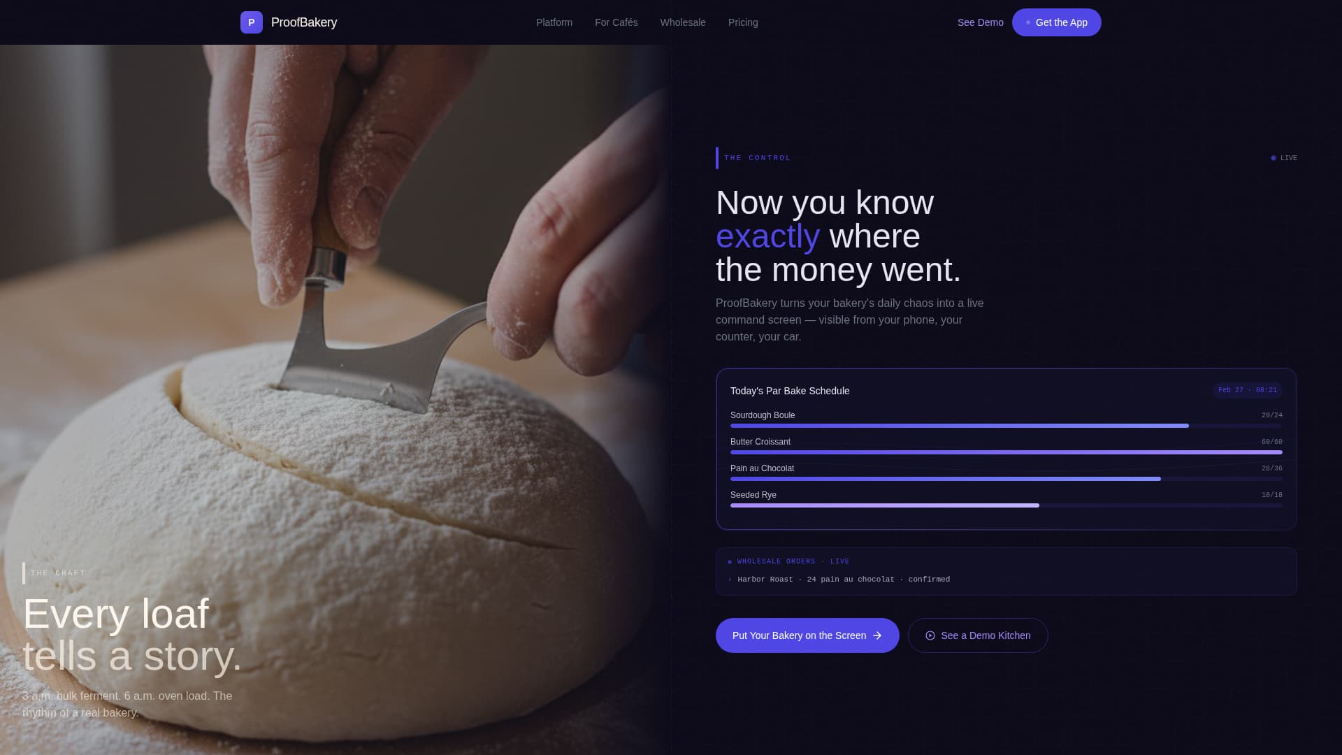 Proof - Intelligent Bakery Landing Page Template