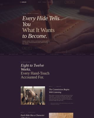 Leather Worker & Saddler Business Blog Website Template