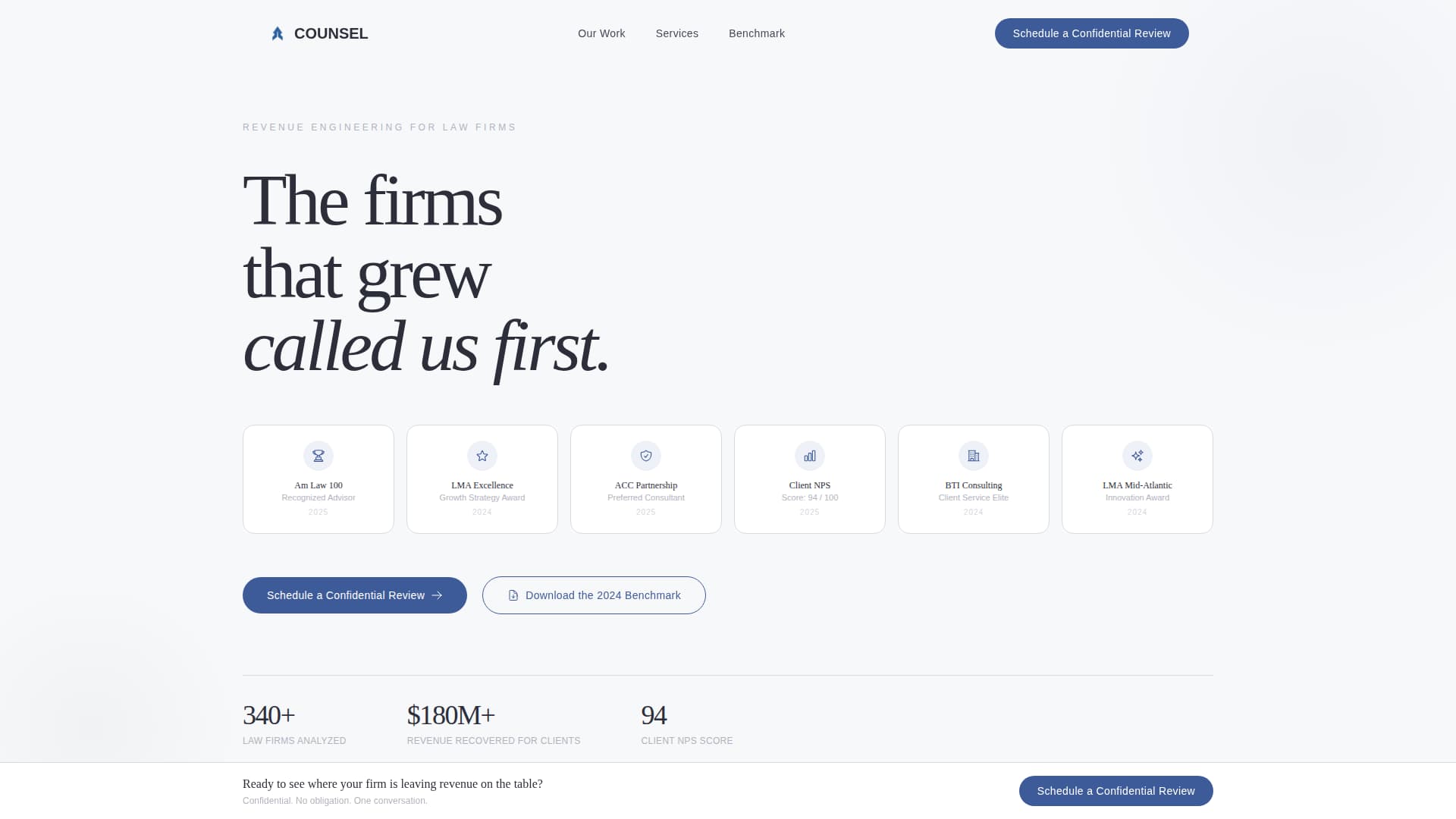 Counsel - Authoritative Legalconsulting Landing Page Template