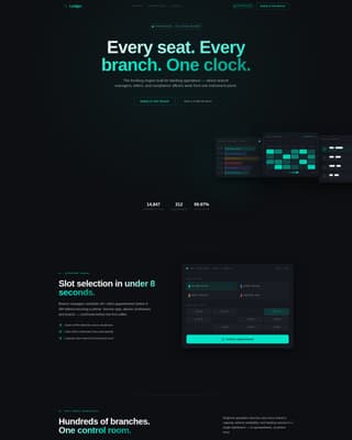 Ledger - Precision Banking Landing Page Template
