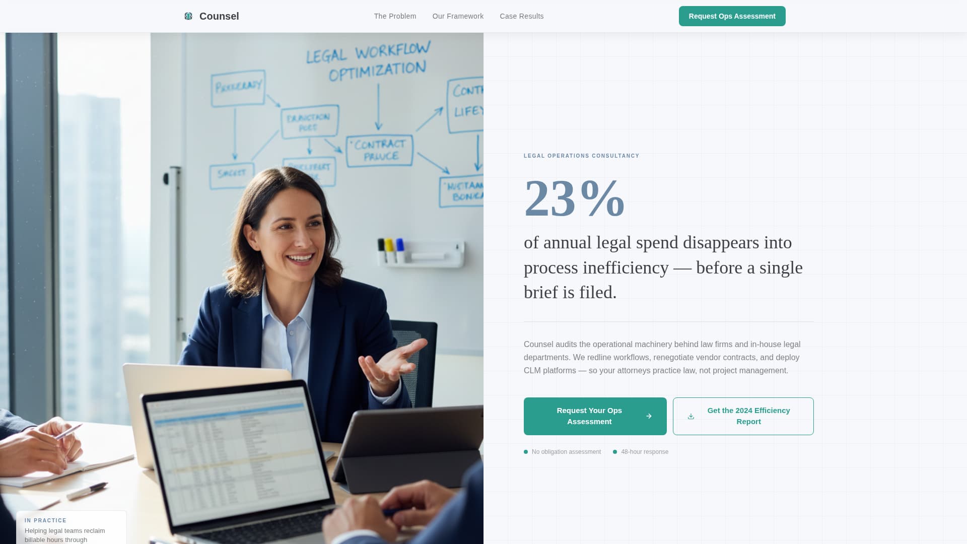 Legal Consulting Education Website Template
