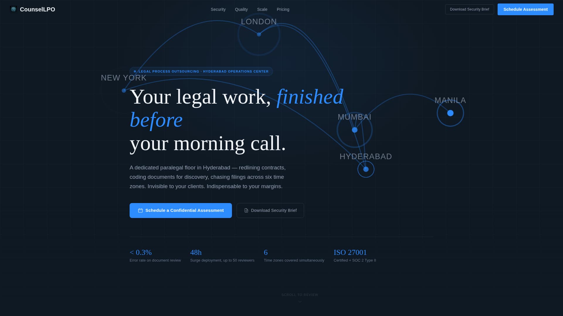 Outsourcing & BPO Booking Website Template