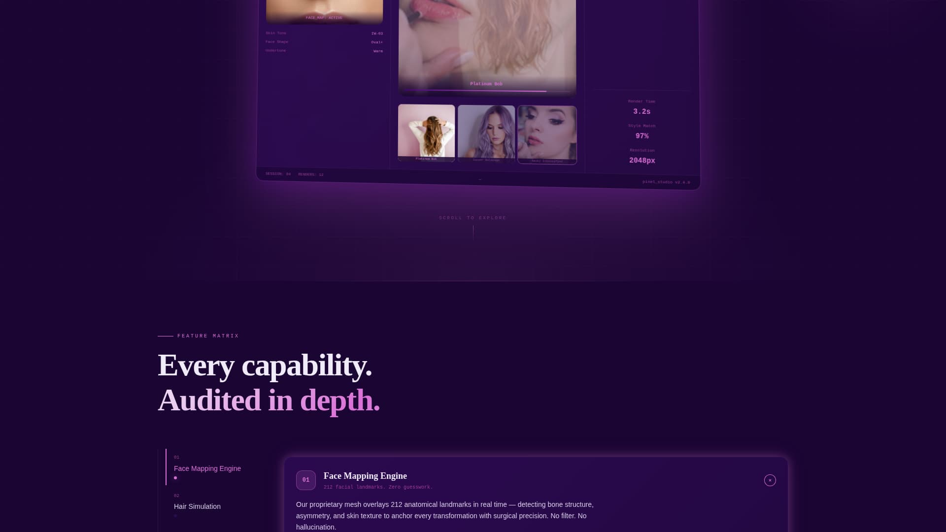 Pixel - Transformative Beauty Landing Page Template