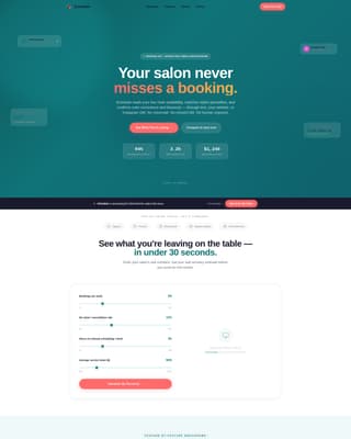 Schedule - Intelligent Salon Landing Page Template