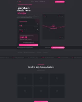 Glam - Intelligent Salon Landing Page Template