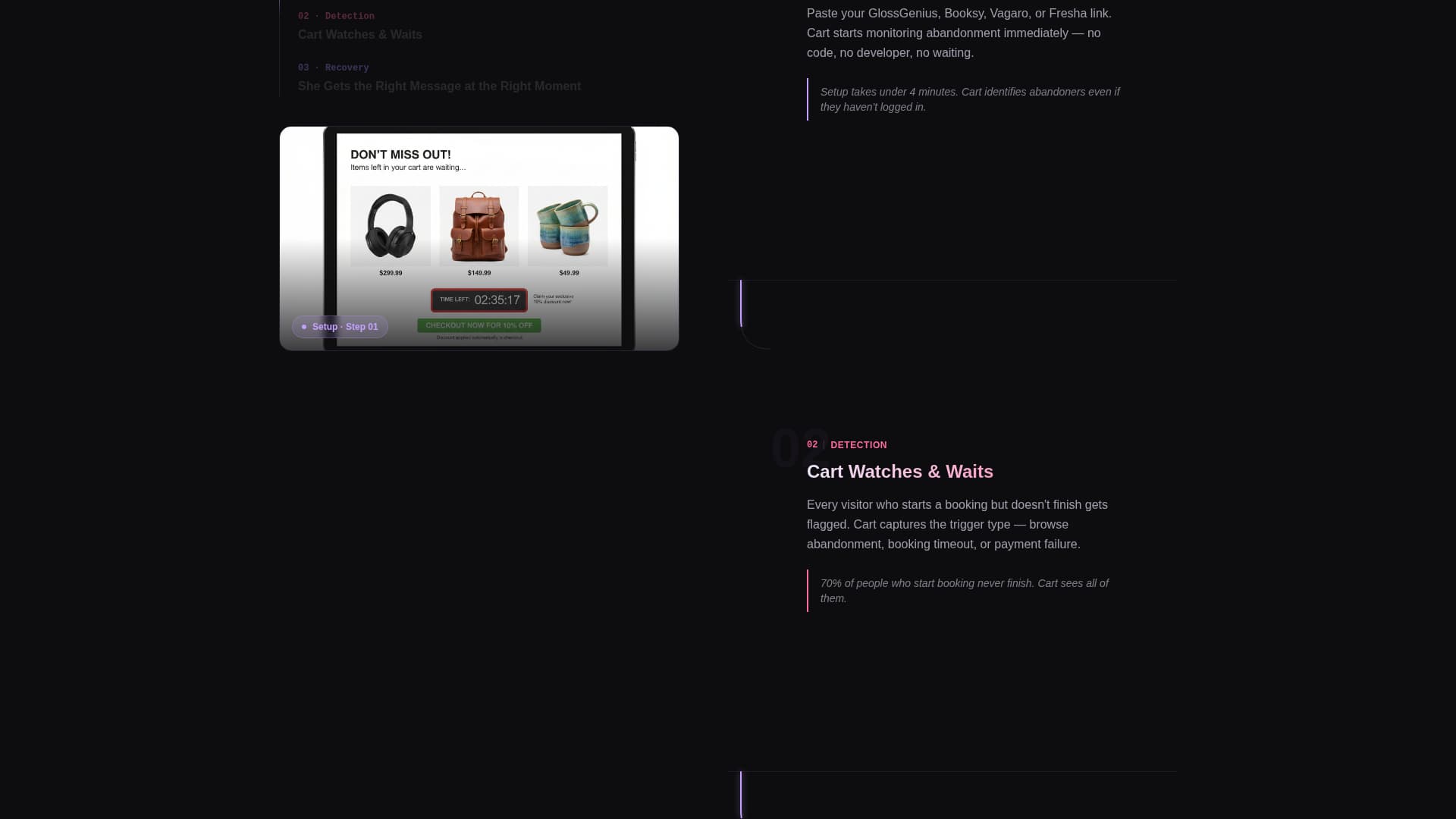 Cart - Intelligent Salon Landing Page Template