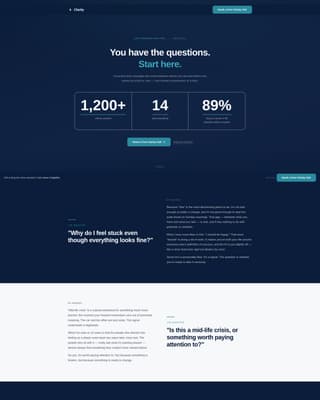 Life Coach Career Transition & Life Change Website Template