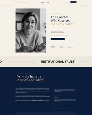 Life Coach Reviews & Testimonial Platform Website Template