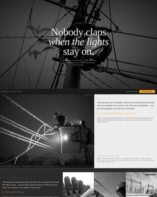 Lineworker (Power Line) Business Specialist Reviews Website Template
