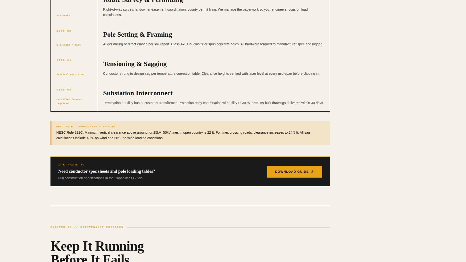 Lineworker (Power Line) Business Professional Website Template
