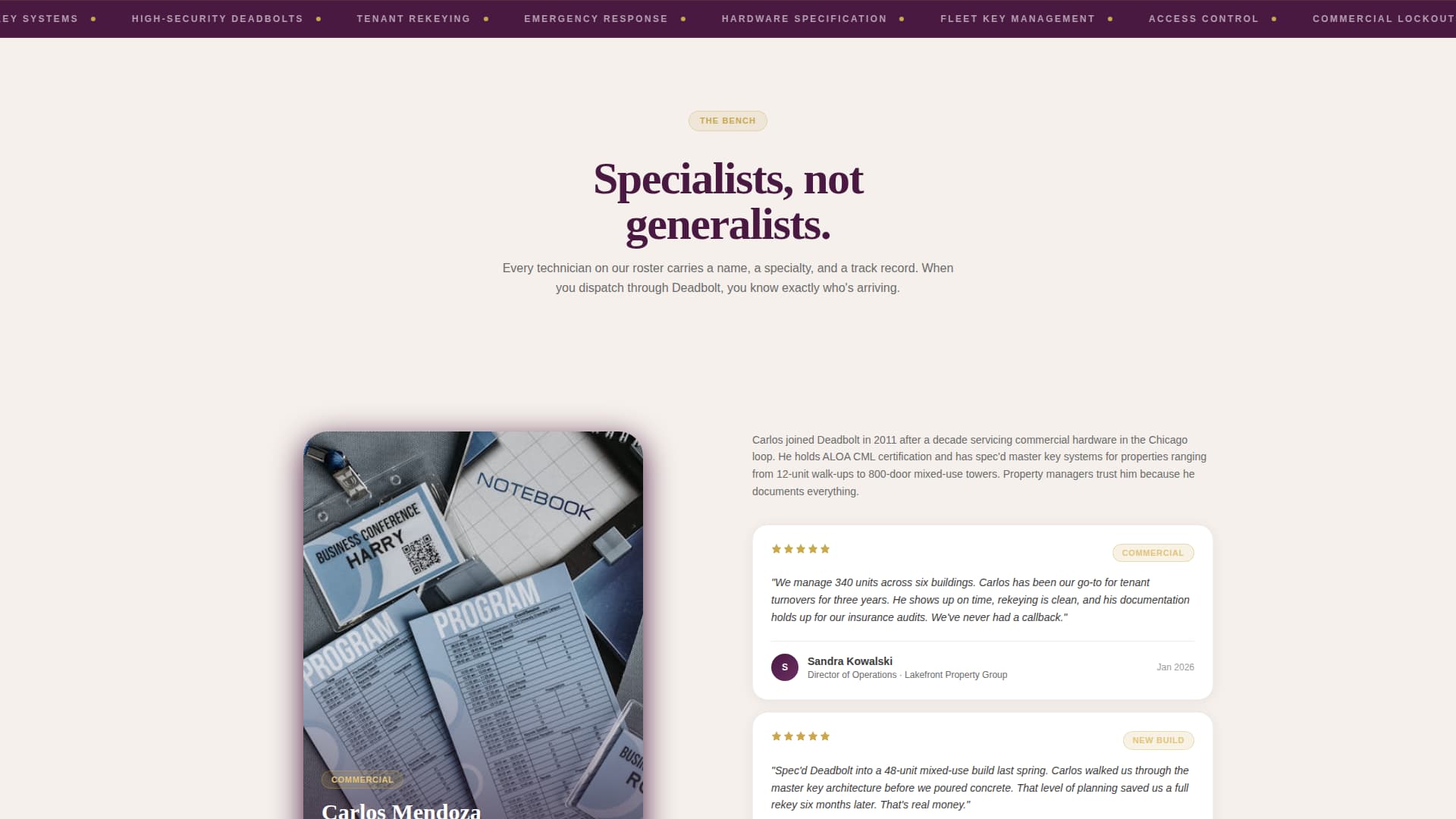 Vault — Licensed Security Services Landing Page Template
