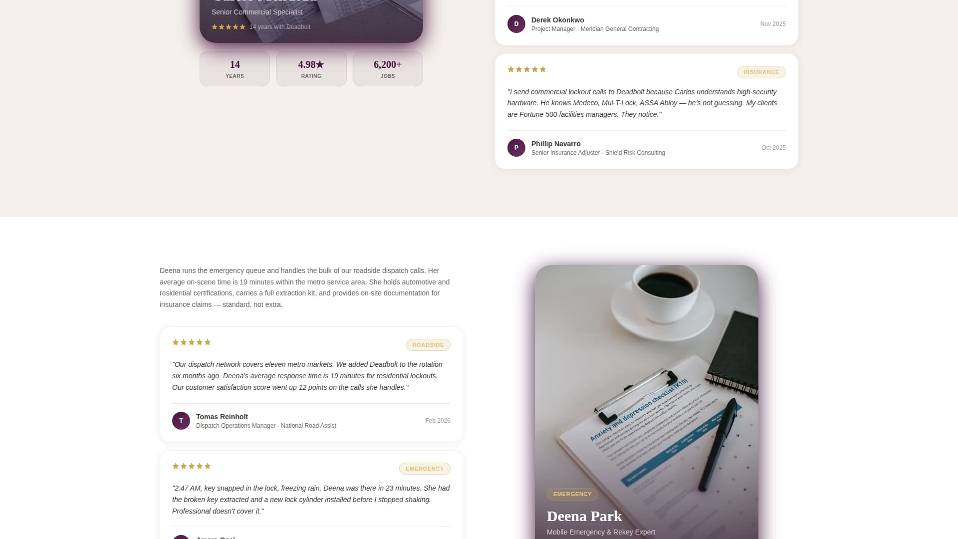Vault — Licensed Security Services Landing Page Template