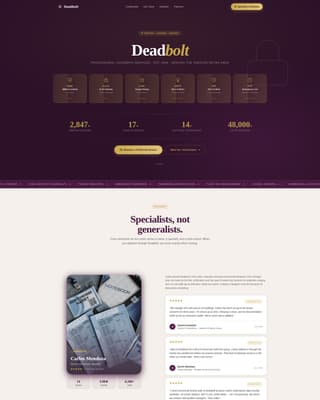 Vault — Licensed Security Services Landing Page Template