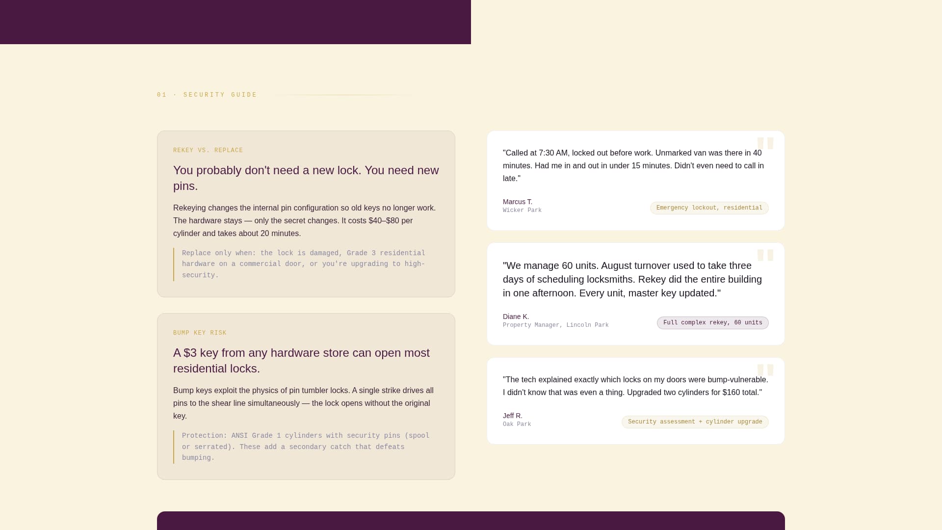 Locksmith Marketing Specialist Reviews Website Template