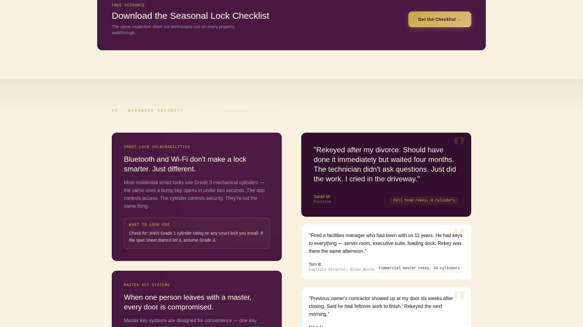 Locksmith Marketing Specialist Reviews Website Template