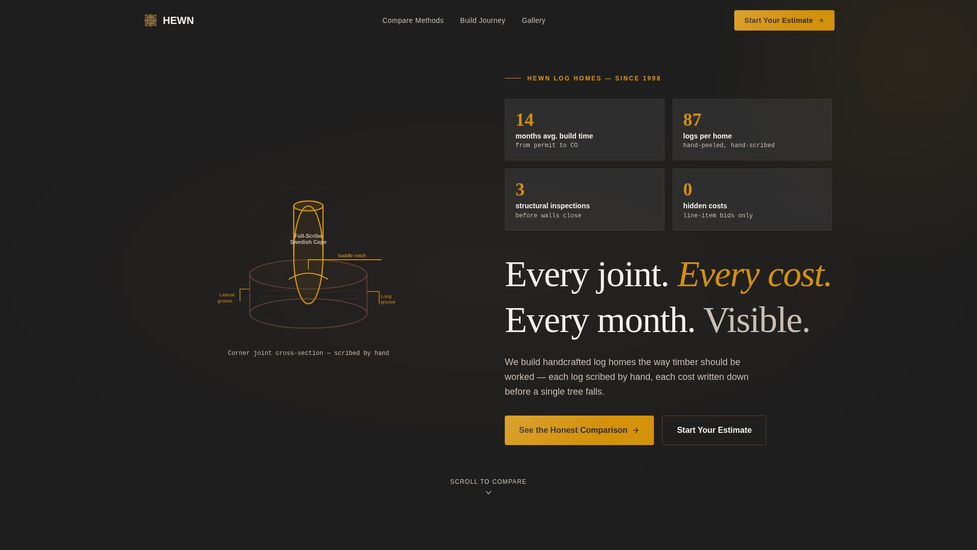 Log Home Builder Business Professional Website Template