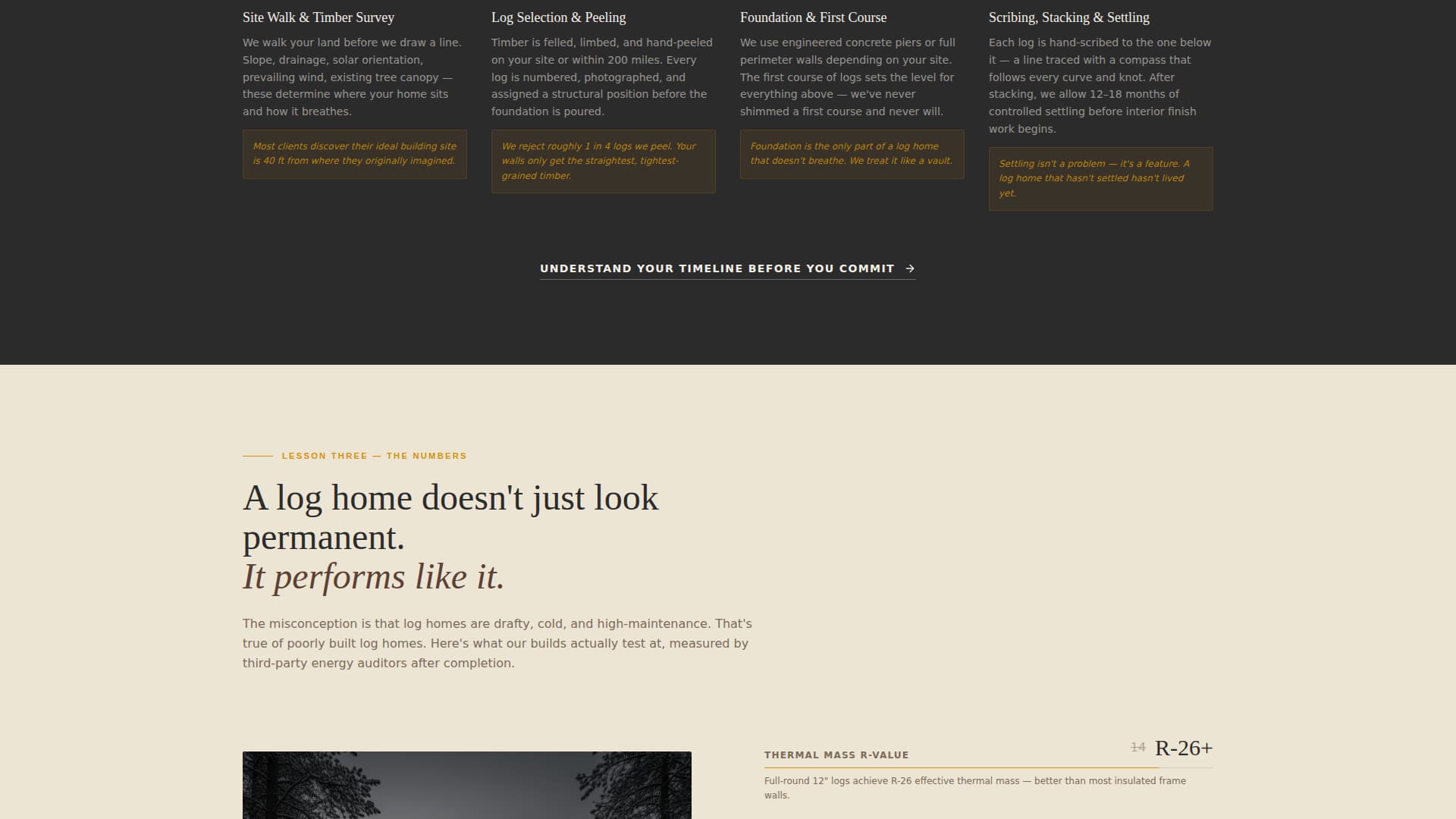 Log Home Builder Business Specialist Reviews Website Template