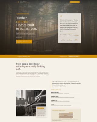 Log Home Builder Business Specialist Reviews Website Template