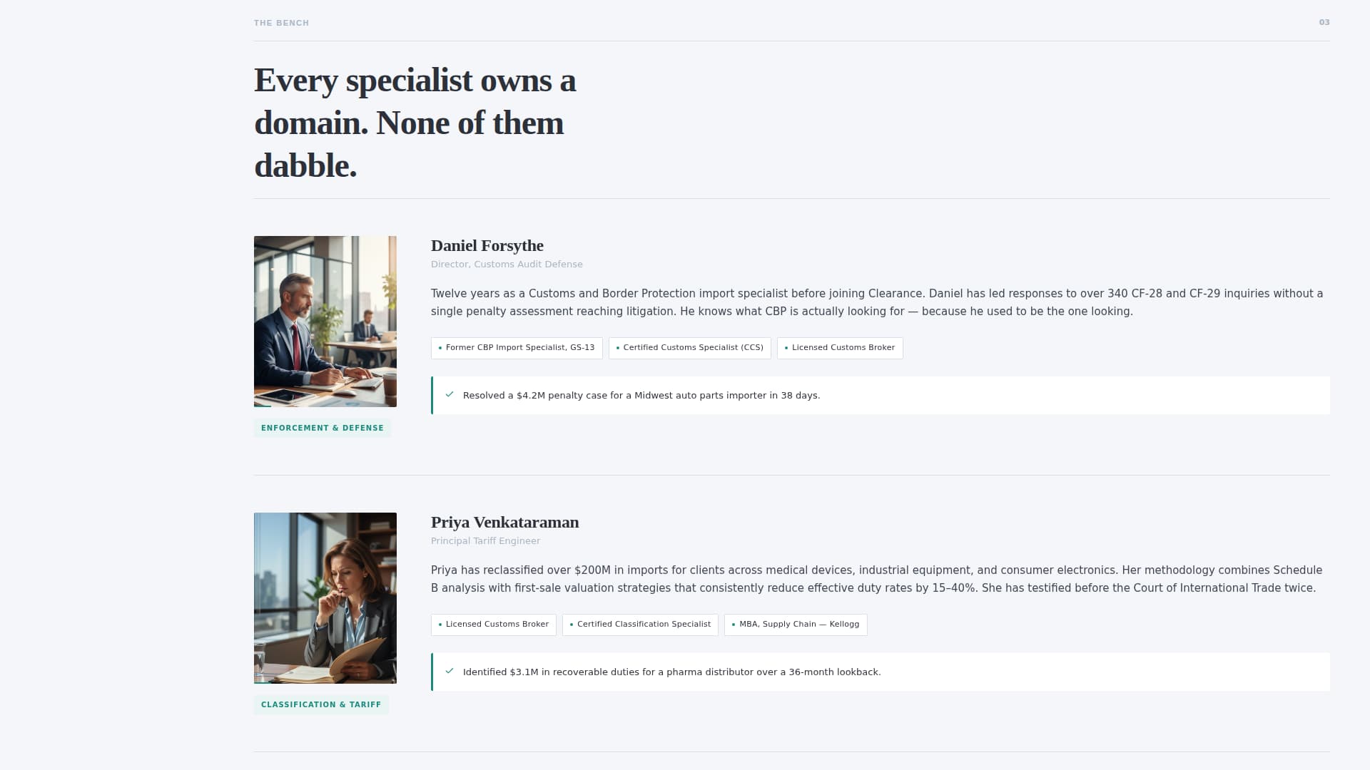 Logistics Consulting Specialist Booking Website Template