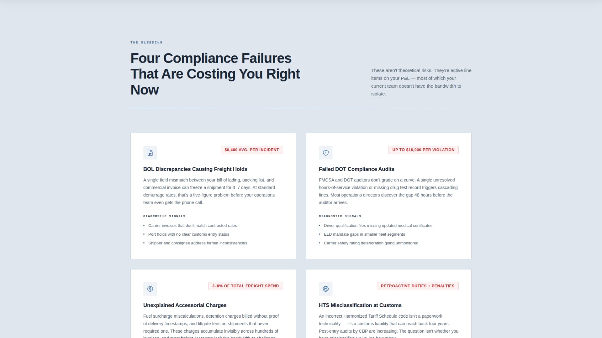 Logistics Consulting Booking Website Template