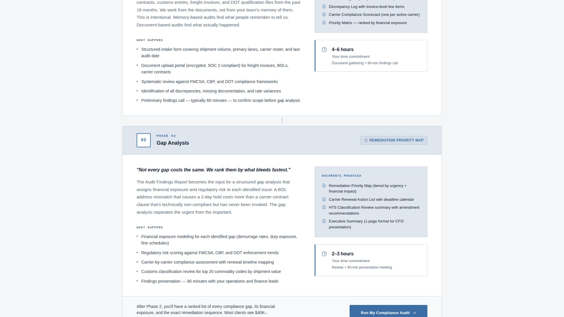 Logistics Consulting Booking Website Template