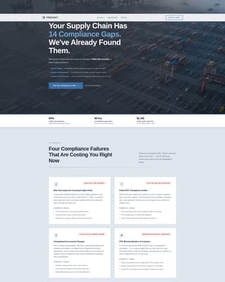 Logistics Consulting Booking Website Template