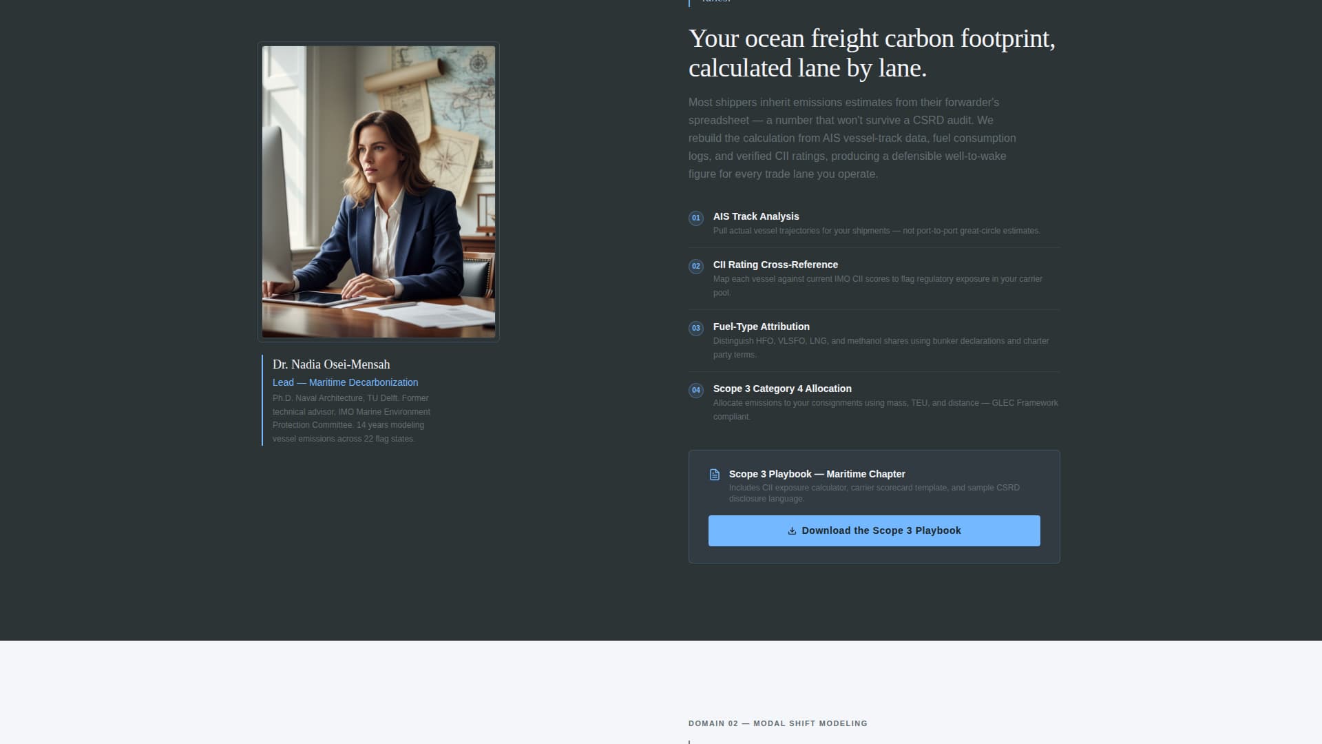 Logistics Consulting Portfolio Website Template