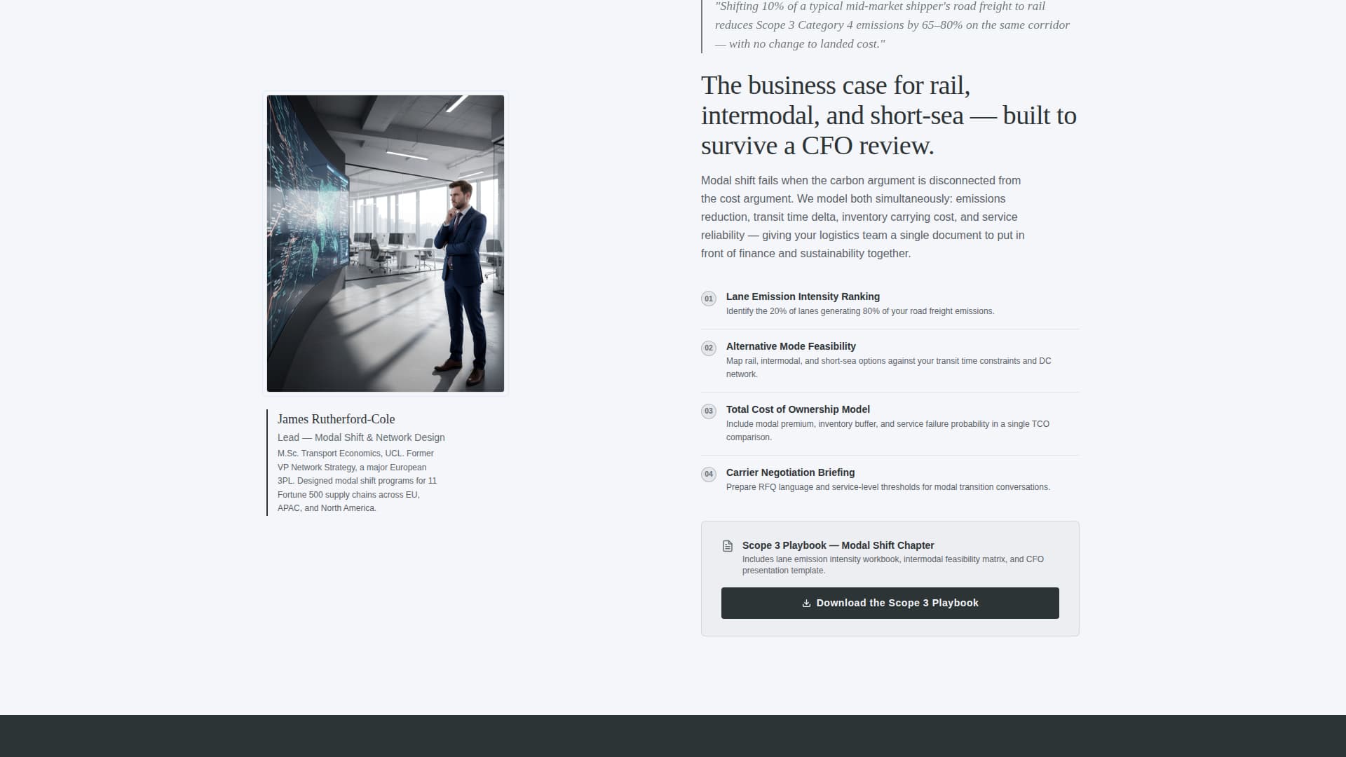 Logistics Consulting Portfolio Website Template
