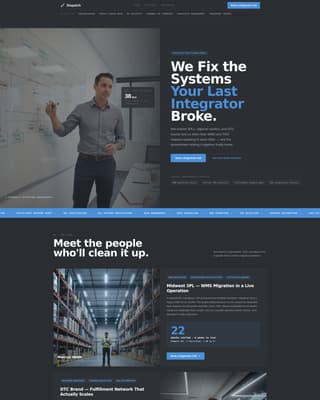 Logistics Consulting Advanced Booking Website Template